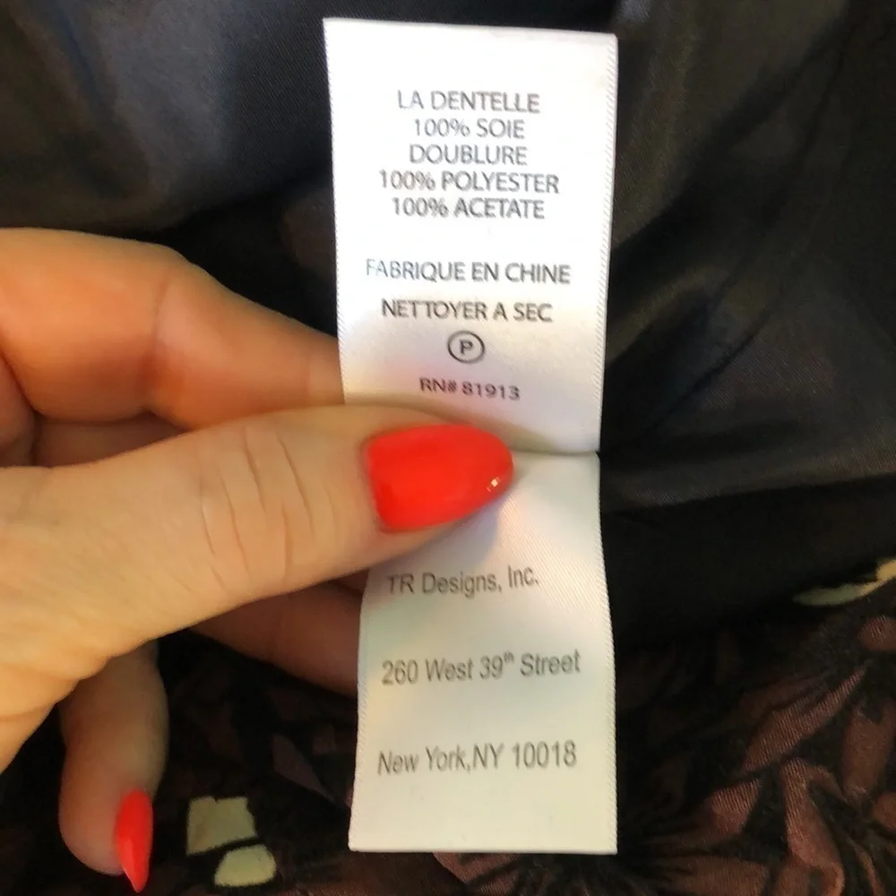 Frock! By Tracy Reese Silk Tea Dress Floral Crinoline Petticoat Chrysanthemum
